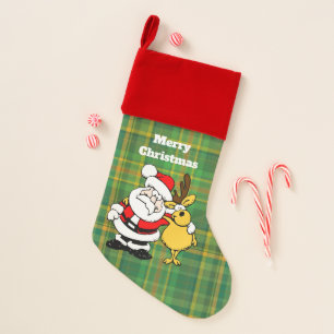 Christmas Stocking Santa Reindeer