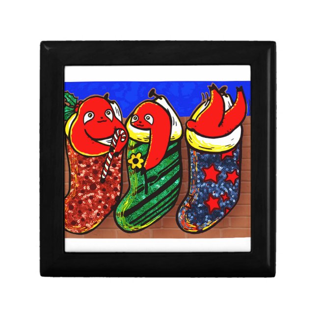 christmas stocking sloth keepsake box (Front)