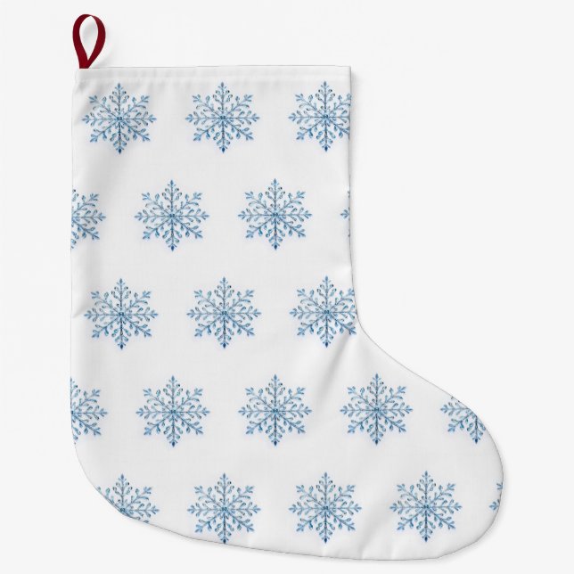 Christmas stocking snowflake design (Front)