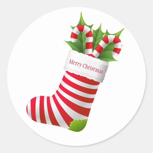 Christmas Stocking Stickers (Front)