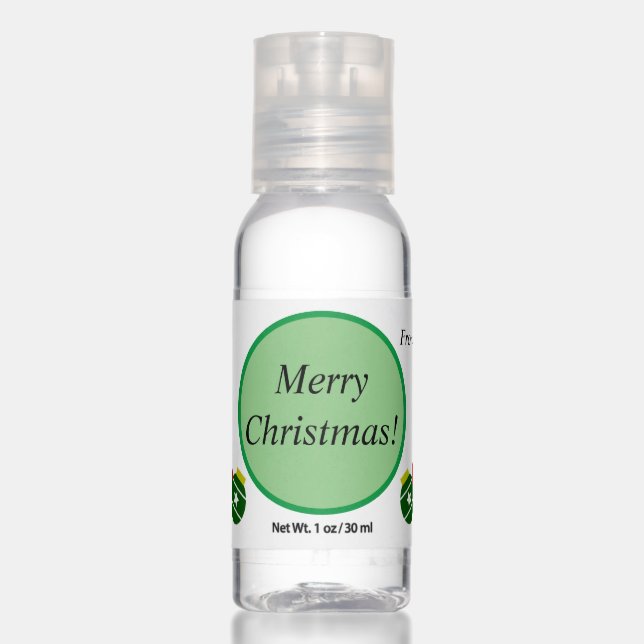 Christmas stocking stuffer hand sanitizer (Front)
