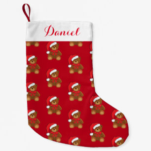 Christmas Stocking-Teddy Bear Small Christmas Stocking