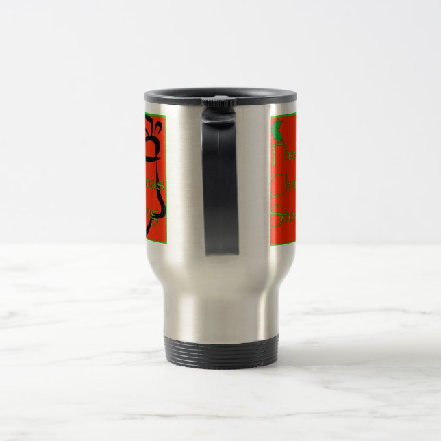 Christmas Stocking Travel Mug (Handle)