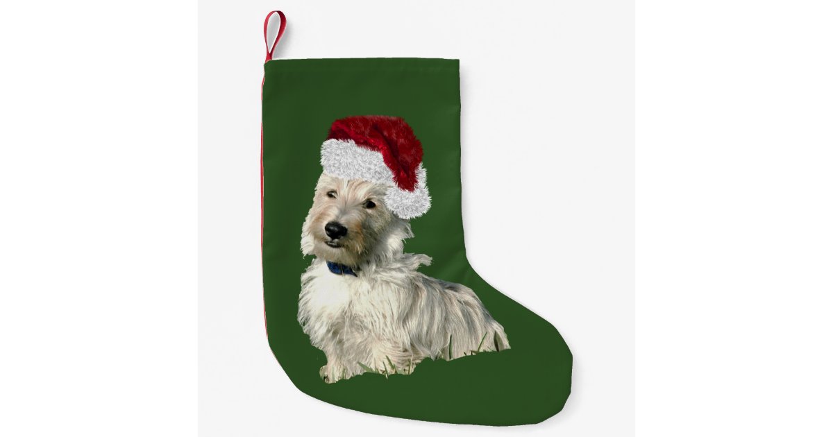 Christmas Stocking w/ Scottish Terrier Zazzle