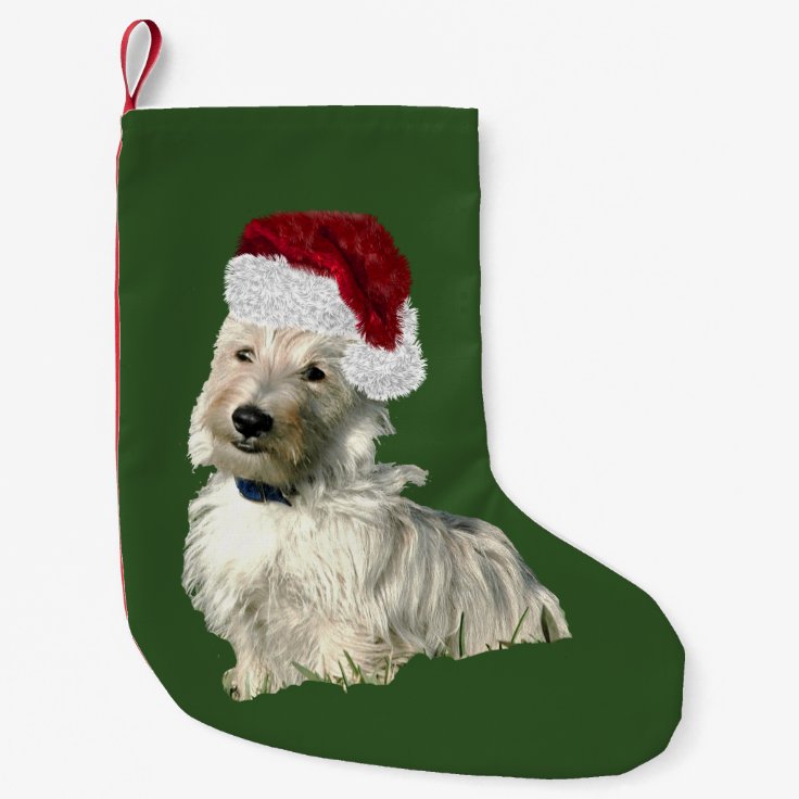 Christmas Stocking w/ Scottish Terrier Zazzle