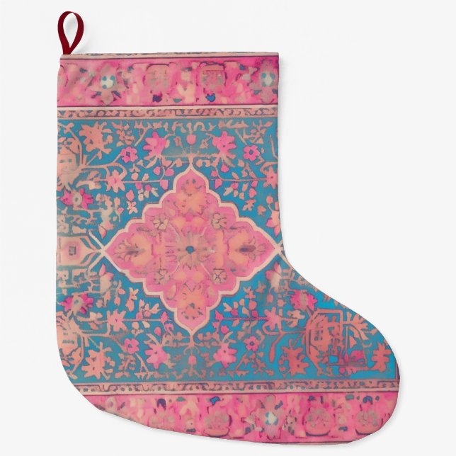Christmas stocking with Persian design (Front)