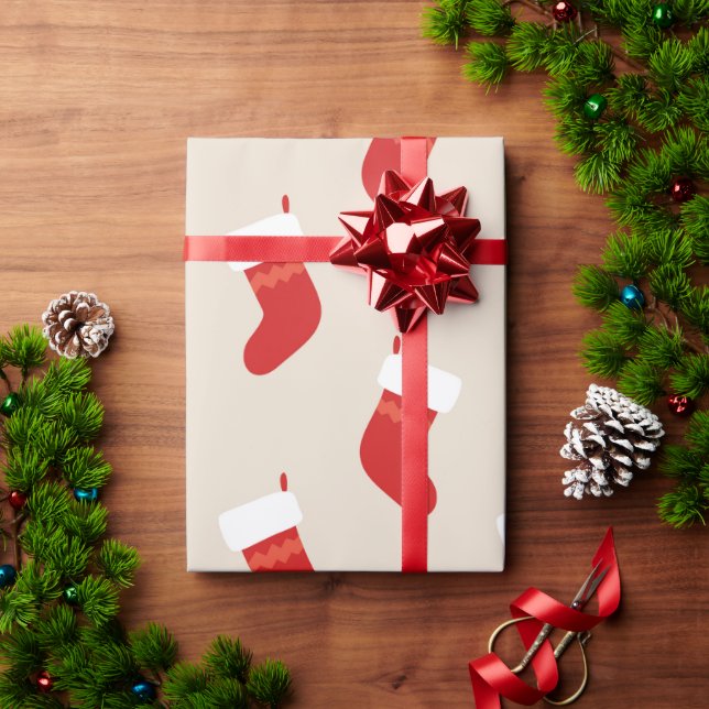 Christmas Stocking Wrapping Paper (Holiday Gift)