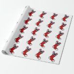 Christmas stocking wrapping paper<br><div class="desc">A lovely drawing of a Christmas stocking with candy canes and candies. Just waiting for Santa Claus to arrive.</div>
