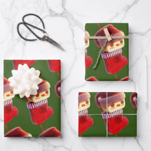 Christmas Stocking Wrapping Paper Sheets