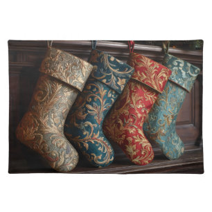 Christmas Stockings Cloth Placemat