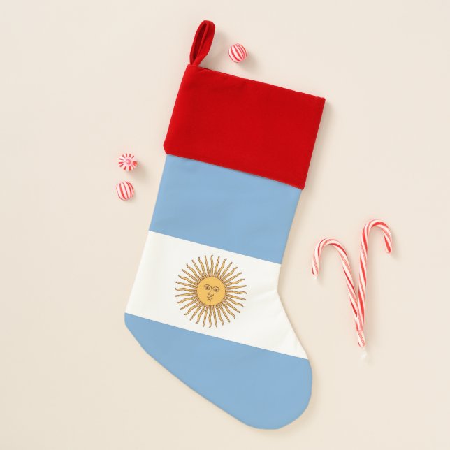 Christmas Stockings Flag of Argentina (Front)