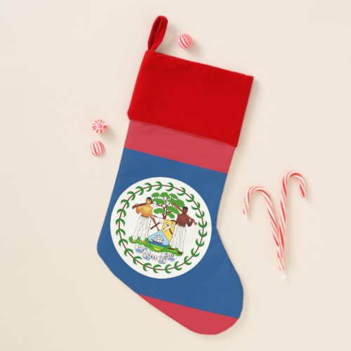 Christmas Stockings Flag of Belize