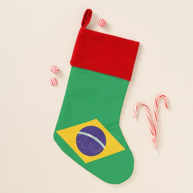 Christmas Stockings Flag of Brazil (Front)