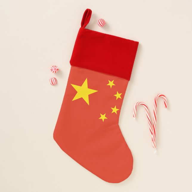 Christmas Stockings Flag of China (Front)