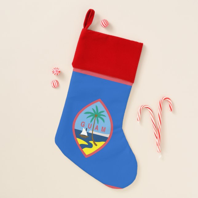 Christmas Stockings Flag of Guam, USA (Front)