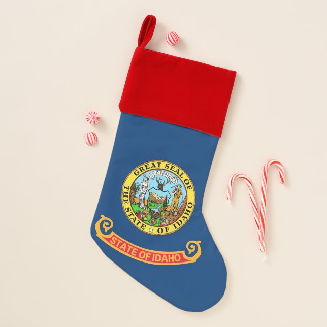 Christmas Stockings Flag of Idaho, USA (Front)