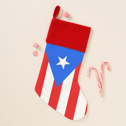 Christmas Stockings Flag of Puerto Rico USA
