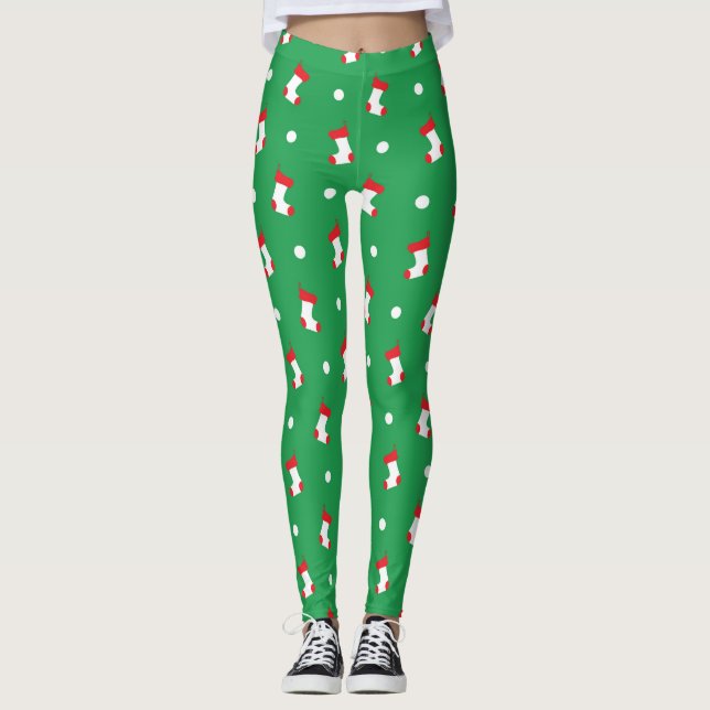 Christmas Stockings Leggings (Front)