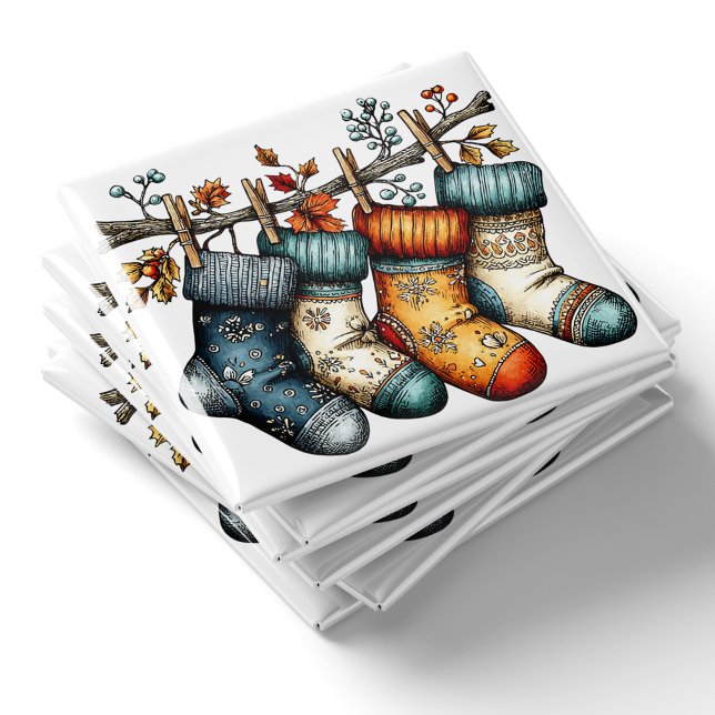 Christmas Stockings Magnet | Christmas Magnet (Christmas Stockings Magnet | Christmas Magnet by PiggyPrint Sticker. by PiggyPrint Sticker. )