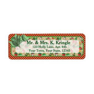 Christmas Stockings Return Address Labels
