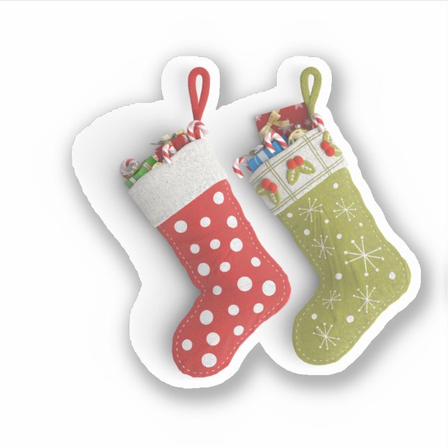 Christmas stockings sticker (Front)