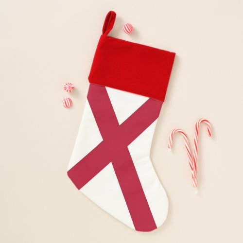 Christmas Stockings with Flag of Alabama USA