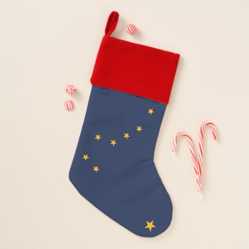 Christmas Stockings with Flag of Alaska USA