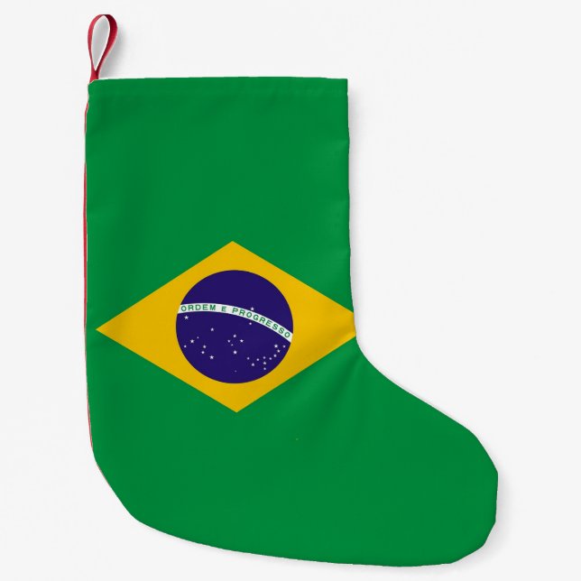 Christmas Stockings with Flag of Brazil (Front)