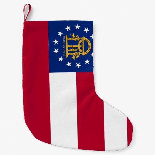 Christmas Stockings with Flag of Georgia, USA (Front)