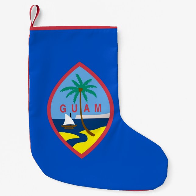 Christmas Stockings with Flag of Guam, USA (Front)