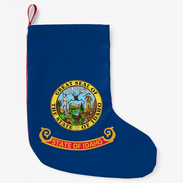 Christmas Stockings with Flag of Idaho, USA (Front)