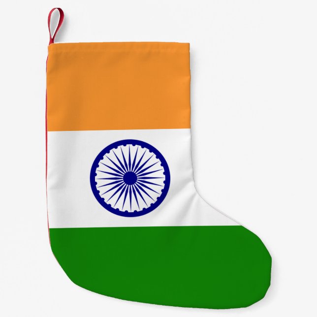 Christmas Stockings with Flag of India (Front)