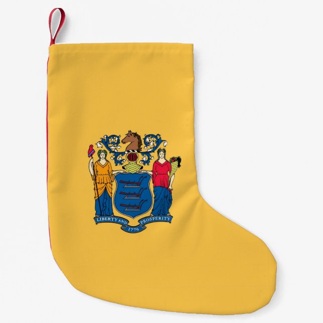 Christmas Stockings with Flag of New Jersey (Front)