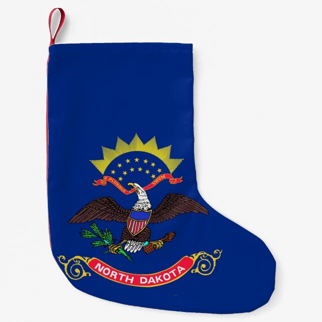 Christmas Stockings with Flag of North Dakota (Front)
