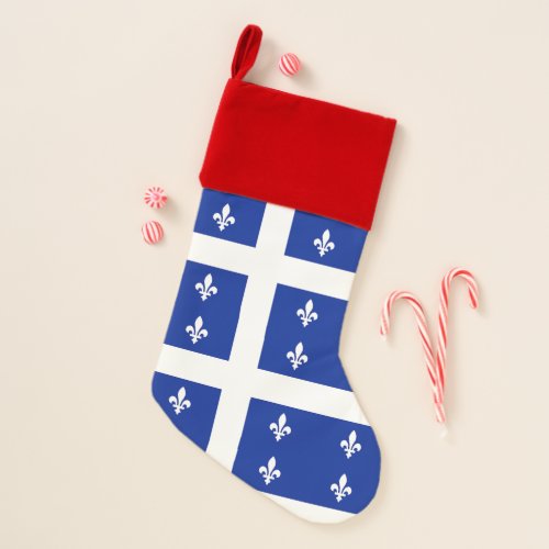 Christmas Stockings with Flag of Quebec