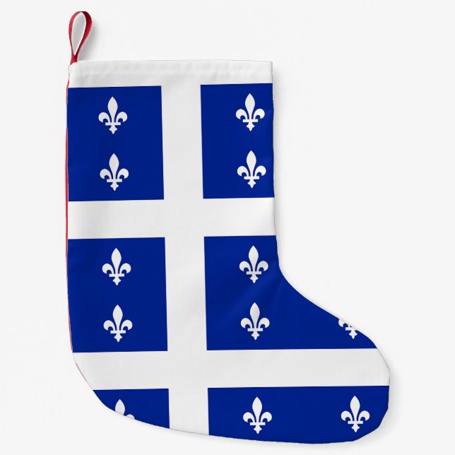 Christmas Stockings with Flag of Quebec (Front)