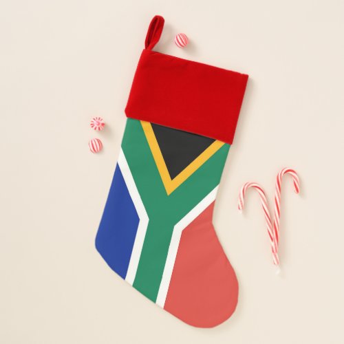 Christmas Stockings with Flag of South Africa