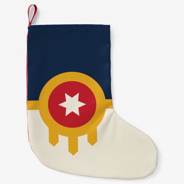 Christmas Stockings with Flag of Tulsa City (Front)