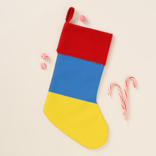 Christmas Stockings with Flag of Ukraine