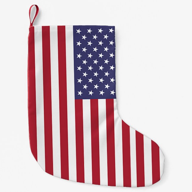Christmas Stockings with Flag of USA (Front)