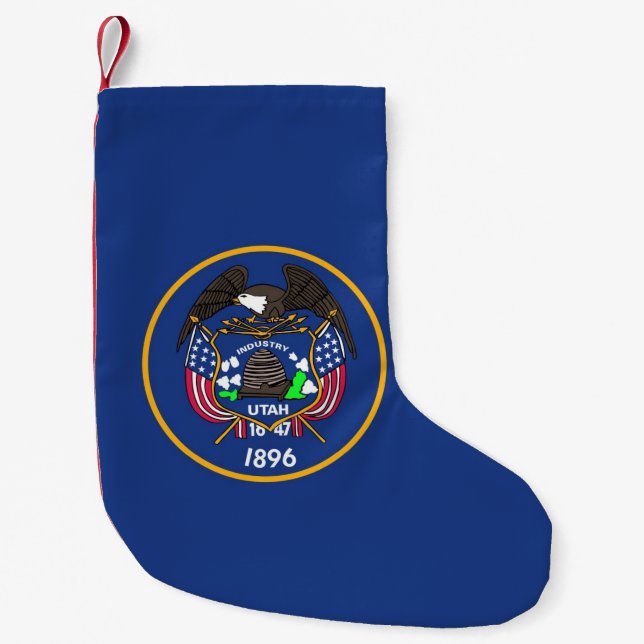 Christmas Stockings with Flag of Utah (Front)