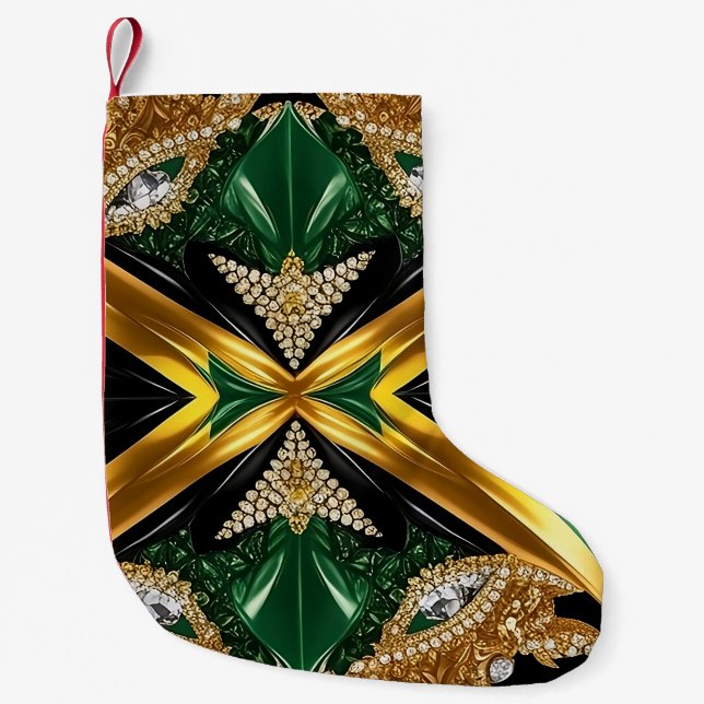 Christmas Stockings with Jamaican Colors (Front)