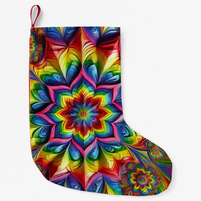 Christmas Stockings with LGBTQ Colors (Front)
