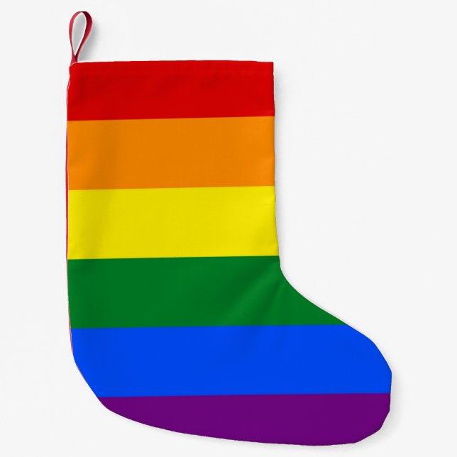 Christmas Stockings with Rainbow Flag of LGBT (Front)