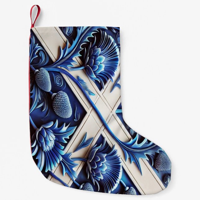 Christmas Stockings with Scottish thistles (Front)