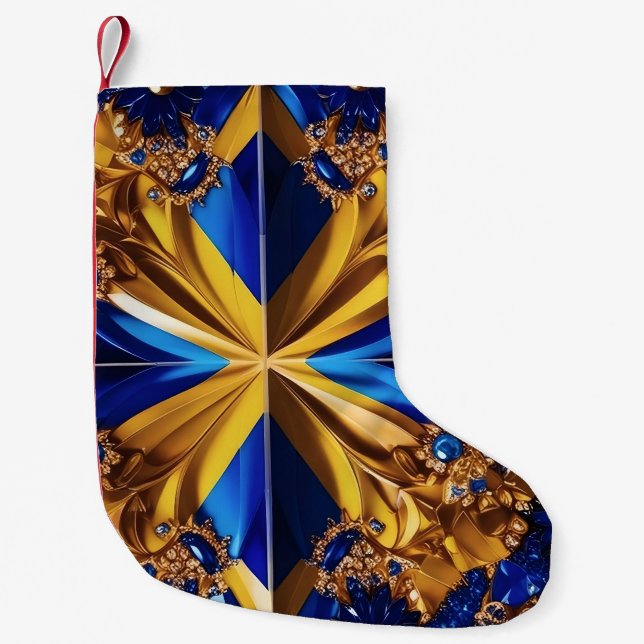 Christmas Stockings with Sweden Colors (Front)