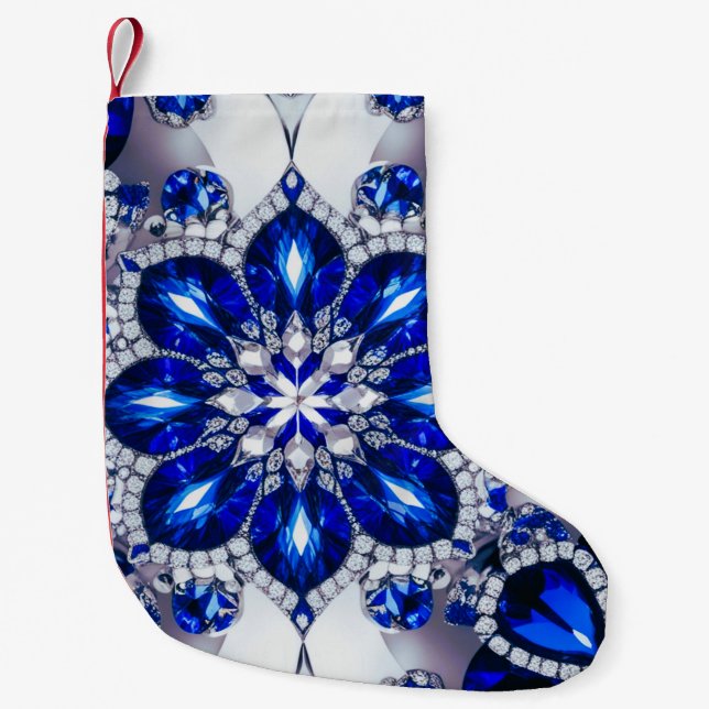 Christmas Stockings with White Blue Colors (Front)