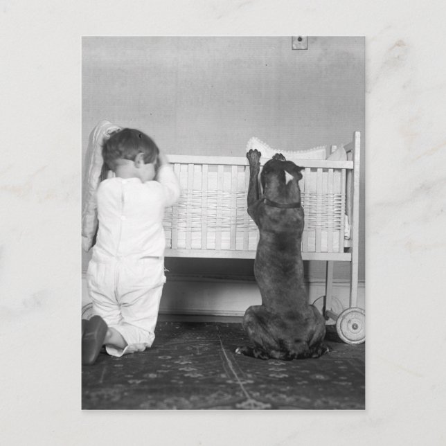 Christmas Story circa 1924 Holiday Postcard (Front)