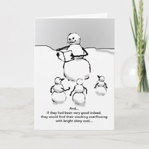 Christmas Story for snowmen Holiday Card