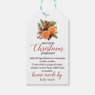 Christmas Stovetop Potpourri Gift Tags